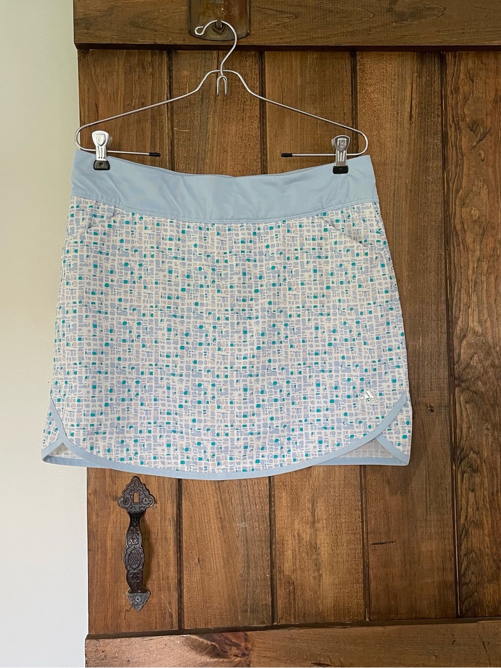 Adidas Rangewear Geometric Print Skirt Skort Med Sporty Golf Pickleball Tennis